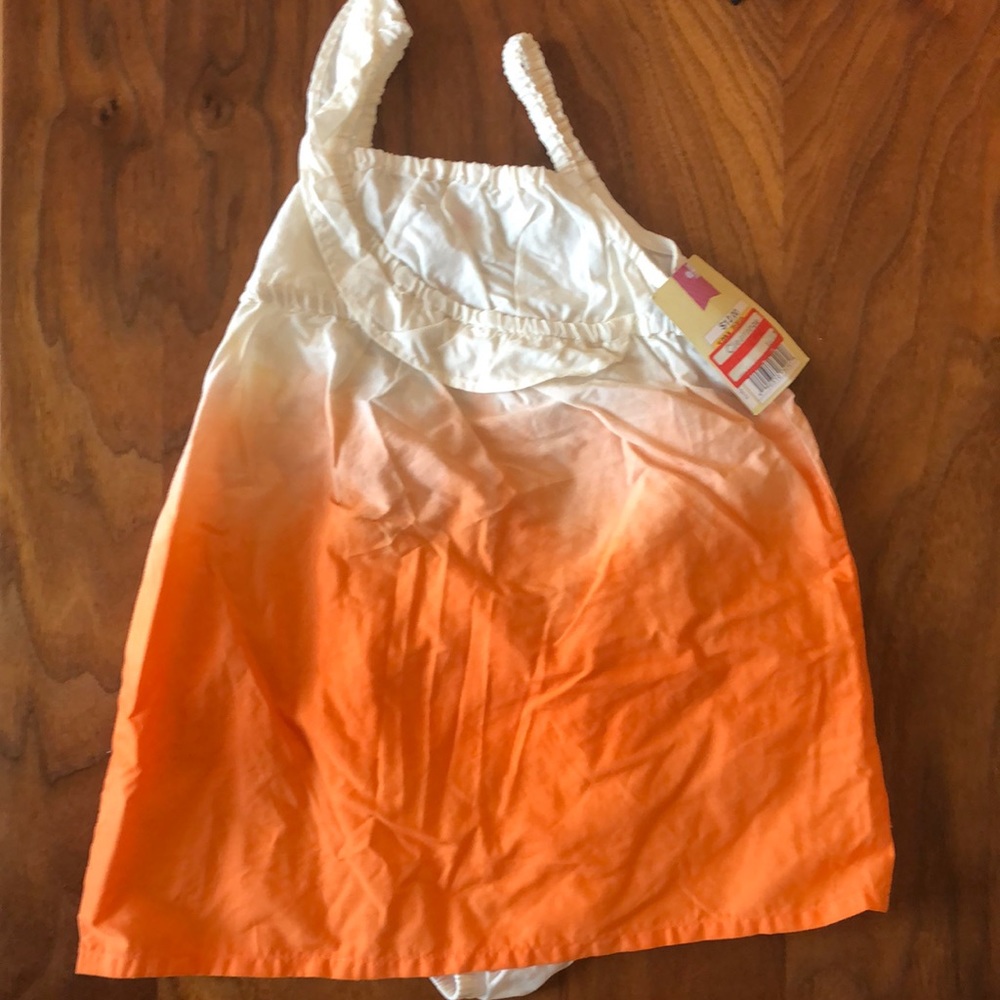 Ombré orange dress